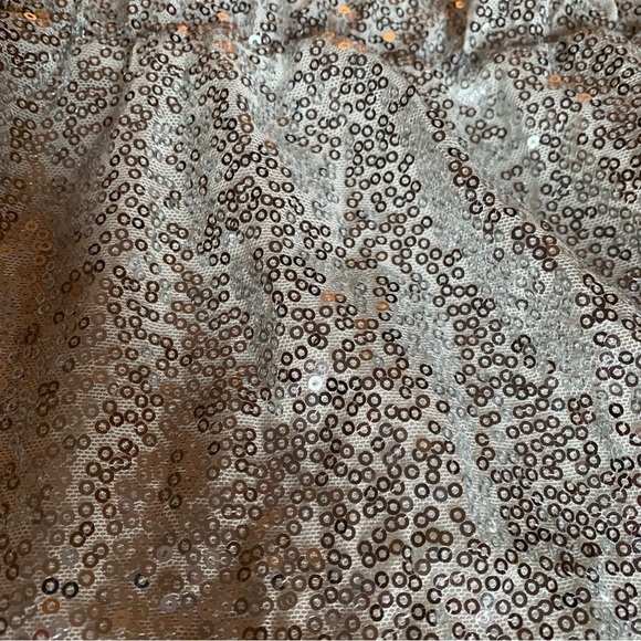 Grace Karin Silver Sequin Peplum Top - Picture 6 of 9